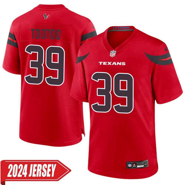 Men’s Houston Texans #39 Henry To’oTo’o Nike Red Alternate F.U.S.E. Limited Player Jersey