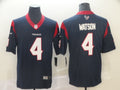 Men’s Houston Texans #4 Deshaun Watson Nike Navy Vapor Limited Jersey