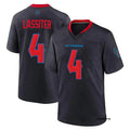 Men’s Houston Texans #4 Kamari Lassiter Nike Navy Red 2nd Alternate H-Town F.U.S.E. Limited Player Jersey