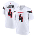 Men’s Houston Texans #4 Kamari Lassiter Nike White Vapor F.U.S.E. Limited Player Jersey