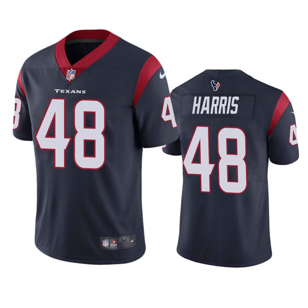 Men’s Houston Texans #48 Christian Harris Nike Navy Vapor Limited Player Jersey