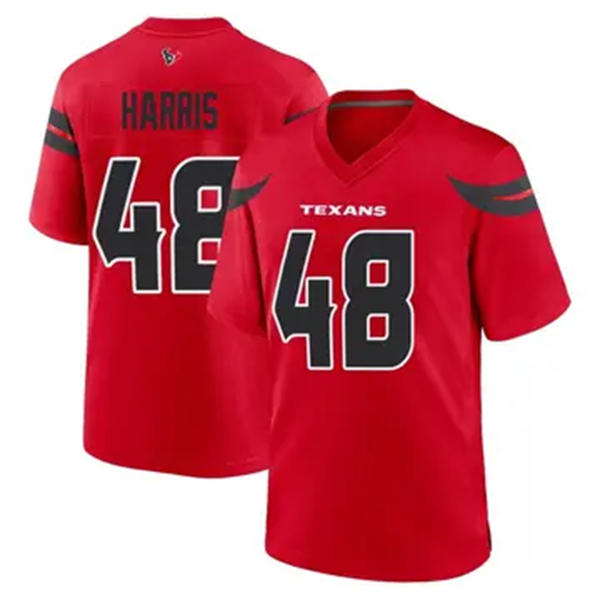 Men’s Houston Texans #48 Christian Harris Nike Red Alternate F.U.S.E. Limited Player Jersey