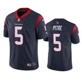 Men’s Houston Texans #5 Jalen Pitre Nike Navy Vapor Limited Player Jersey