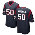 Men’s Houston Texans #50 Chase Winovich Nike Navy Vapor Limited Player Jersey