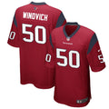 Men’s Houston Texans #50 Chase Winovich Nike Red Alternate Vapor Limited Player Jersey