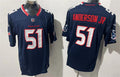 Men’s Houston Texans #51 Will Anderson Jr. Nike 2024 Navy Alternate F.U.S.E. Limited Player Jersey