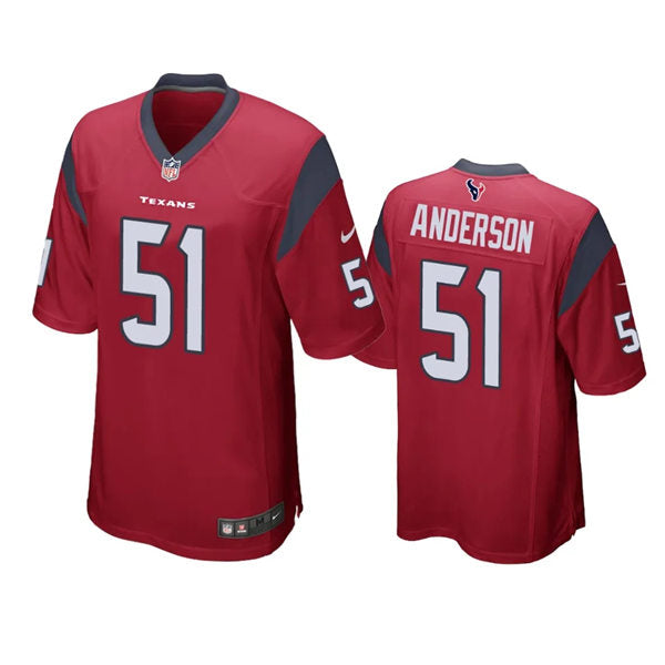 Men’s Houston Texans #51 Will Anderson Jr.  Nike Red Alternate Vapor Limited Player Jersey