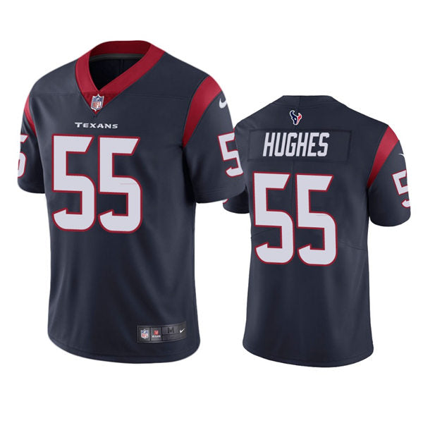 Men’s Houston Texans #55 Jerry Hughes Nike Navy Vapor Limited Player Jersey