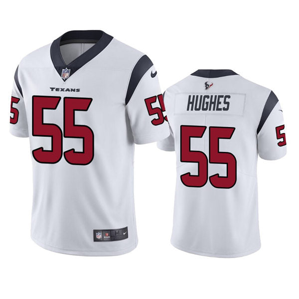 Men’s Houston Texans #55 Jerry Hughes Nike White Vapor Limited Player Jersey