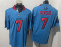 Men’s Houston Texans #7 CJ Stroud Blue H-Town Color Rush F.U.S.E. Limited Jersey