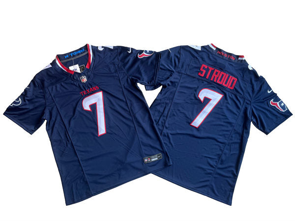 Men’s Houston Texans #7 CJ Stroud Nike 2024 Navy Alternate F.U.S.E. Limited Player Jersey