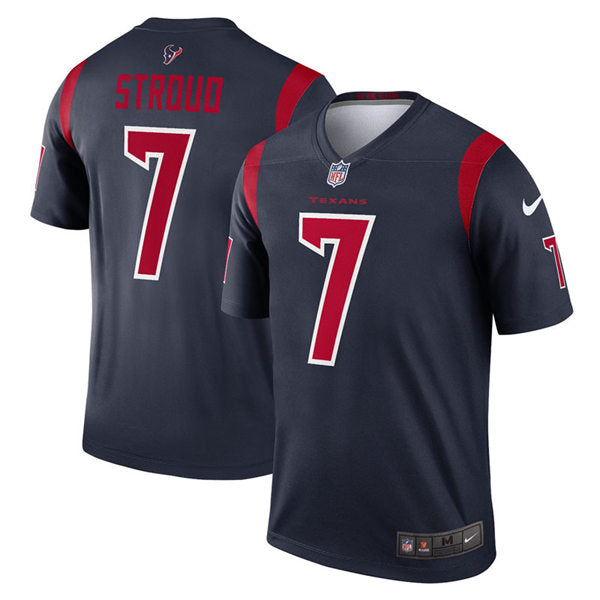 Men’s Houston Texans #7 CJ Stroud Nike Navy Color Rush Legend Jersey