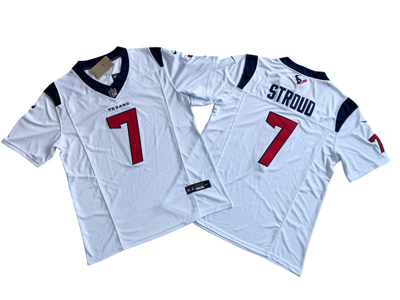 Men’s Houston Texans #7 CJ Stroud Nike White 2023 Vapor F.U.S.E. Limited Jersey