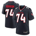 Men’s Houston Texans #74 Cam Robinson Nike Navy White Alternate F.U.S.E. Limited Player Jersey