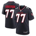 Men’s Houston Texans #77 LaDarius Henderson Nike Navy White Alternate F.U.S.E. Limited Player Jersey