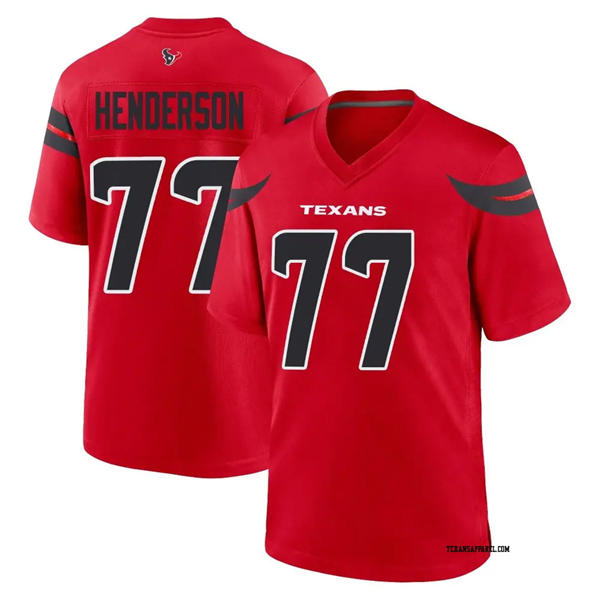 Men’s Houston Texans #77 LaDarius Henderson Nike Red Alternate F.U.S.E. Limited Player Jersey