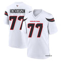 Men’s Houston Texans #77 LaDarius Henderson Nike White Vapor F.U.S.E. Limited Player Jersey