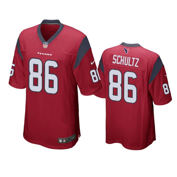 Men’s Houston Texans #86 Dalton Schultz Nike Red Alternate Vapor Limited Player Jersey