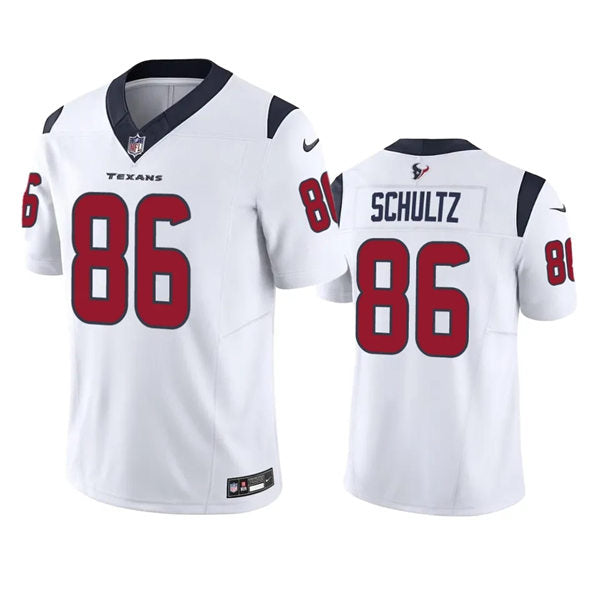 Men’s Houston Texans #86 Dalton Schultz Nike White Vapor Limited Player Jersey