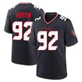 Men’s Houston Texans #92 Dylan Horton Nike Navy White Alternate F.U.S.E. Limited Player Jersey