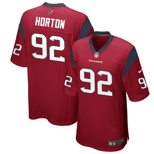 Men’s Houston Texans #92 Dylan Horton Nike Red Alternate Vapor Limited Player Jersey