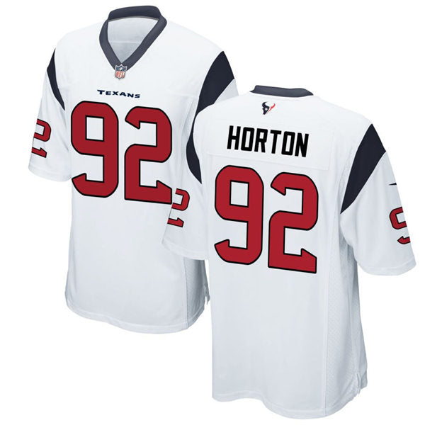 Men’s Houston Texans #92 Dylan Horton  Nike White Vapor Limited Player Jersey