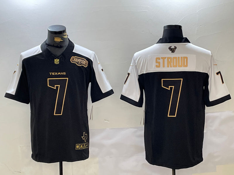 Men’s Houston Texans C.J. Stroud #7 Black Jersey