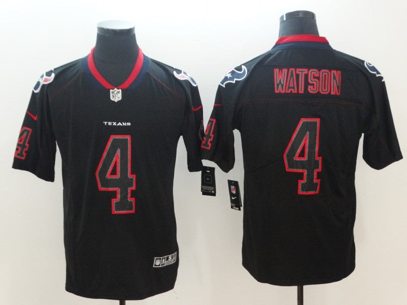 Men’s Houston Texans Deshaun Watson #4 Black Alternate Jersey