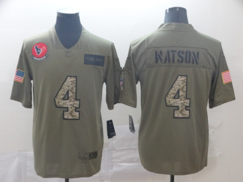 Men’s Houston Texans Deshaun Watson #4 Brown Jersey