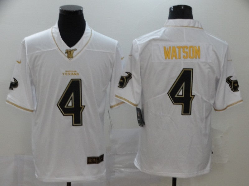 Men’s Houston Texans Deshaun Watson #4 White Jersey