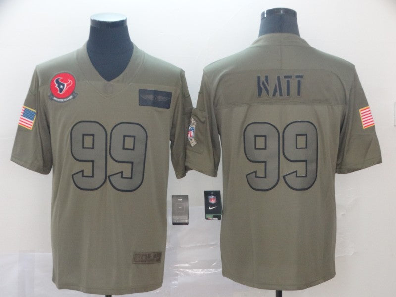 Men’s Houston Texans J.J. Watt #99 Brown Jersey