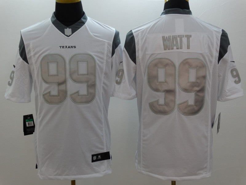 Men’s Houston Texans J.J. Watt #99 White Alternate Jersey