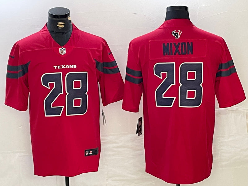 Men’s Houston Texans Joe Mixon #28 Red Alternate Jersey