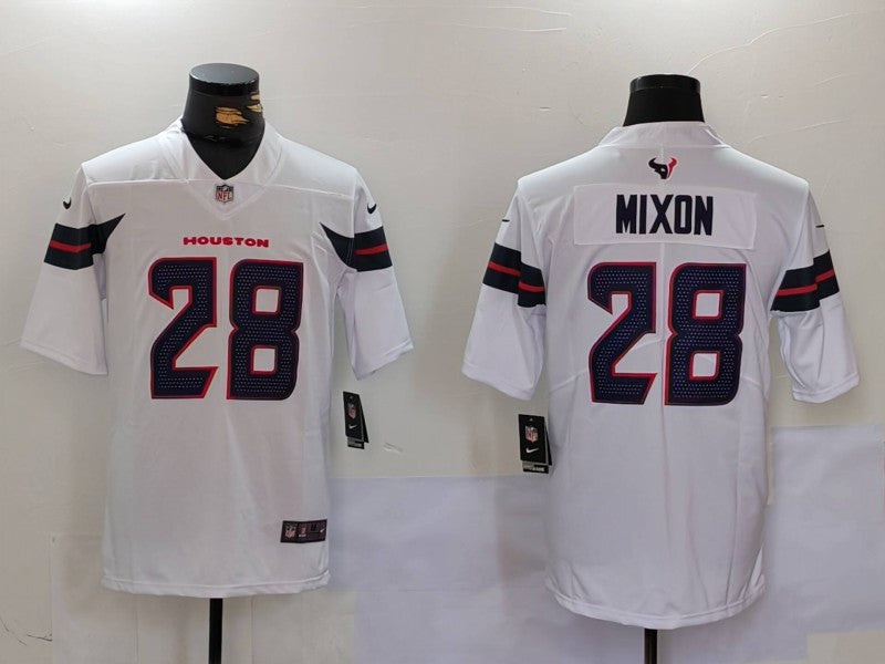 Men’s Houston Texans Joe Mixon #28 White Jersey