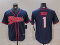 Men’s Houston Texans Stefon Diggs #1 Navy Jersey