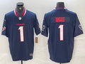 Men’s Houston Texans Stefon Diggs #1 Navy Jersey