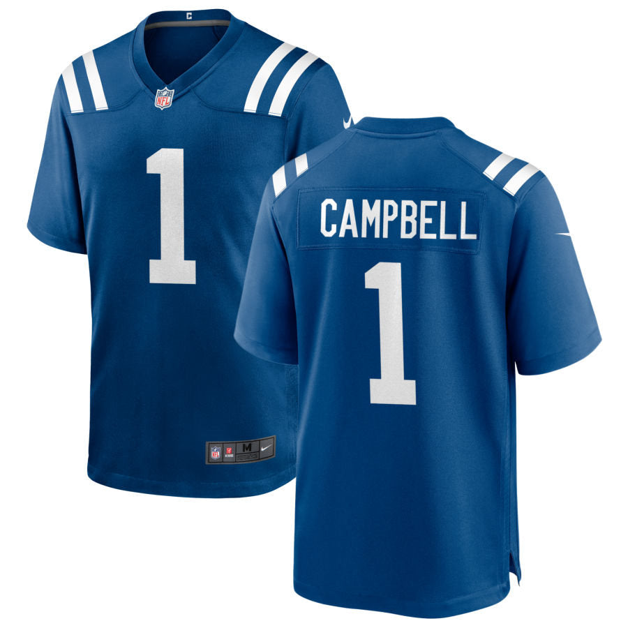 Men’s Indianapolis Colts #1 Parris Campbell Nike Royal Vapor Untouchable Jersey