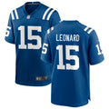 Mens Indianapolis Colts #15 Riley Leonard Nike Royal F.U.S.E.Vapor Limited Player Jersey