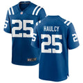 Mens Indianapolis Colts #25 A.J. Haulcy Nike Royal Vapor F.U.S.E. Limited Jersey