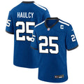Mens Indianapolis Colts #25 A.J. Haulcy Royal Indiana Nights Retro Alternate Vapor F.U.S.E. Limited Jersey