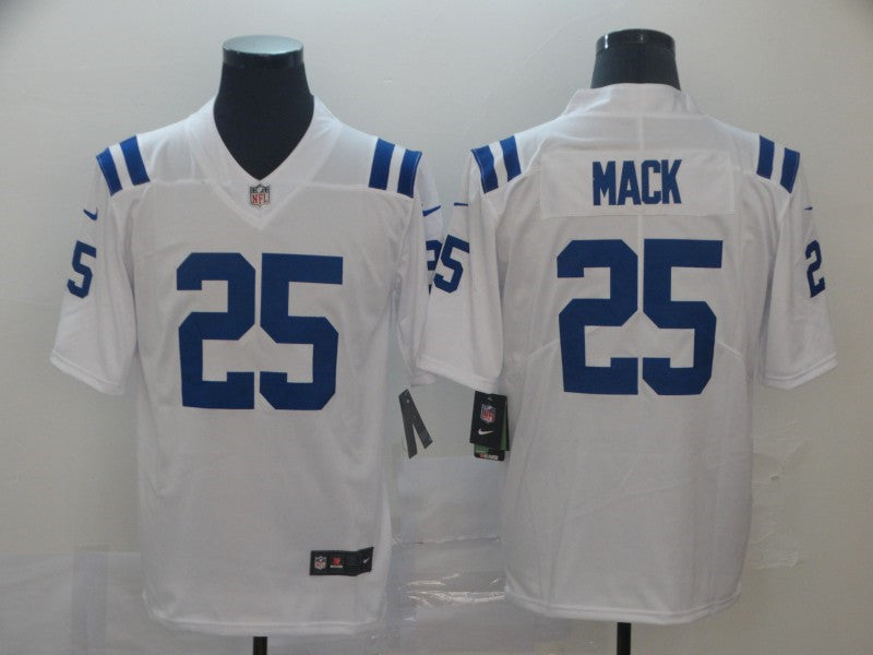 Men’s Indianapolis Colts #25 Marlon Mack Nike White NFL Vapor Limited Jersey