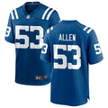 Mens Indianapolis Colts #53 CJ Allen Nike Royal Vapor F.U.S.E. Limited Jersey