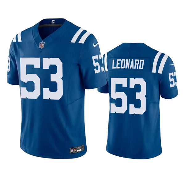 Mens Indianapolis Colts #53 Darius Shaquille Leonard Royal Vapor F.U.S.E. Limited Jersey