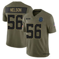 Mens Indianapolis Colts #56 Quenton Nelson 2025 Salute to Service Limited Jersey – Olive