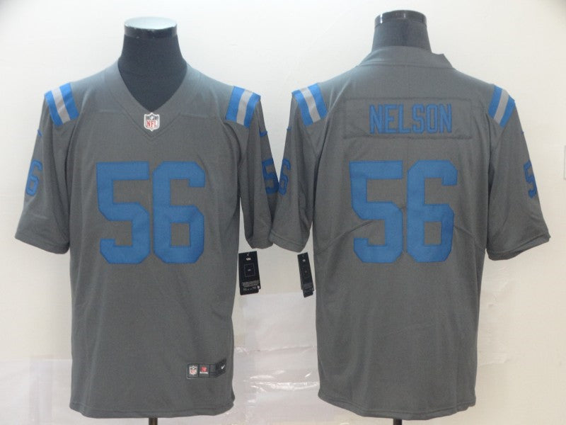 Men’s Indianapolis Colts #56 Quenton Nelson Grey Nike Inverted Legend Jersey