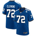 Mens Indianapolis Colts #72 Micheal Clemons Royal Indiana Nights Retro Alternate Vapor F.U.S.E. Limited Jersey