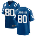 Mens Indianapolis Colts #80 Michael Jacobson Nike Royal Vapor Limited Jersey