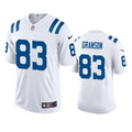 Mens Indianapolis Colts #83 Kylen Granson Nike White Vapor Limited Jersey