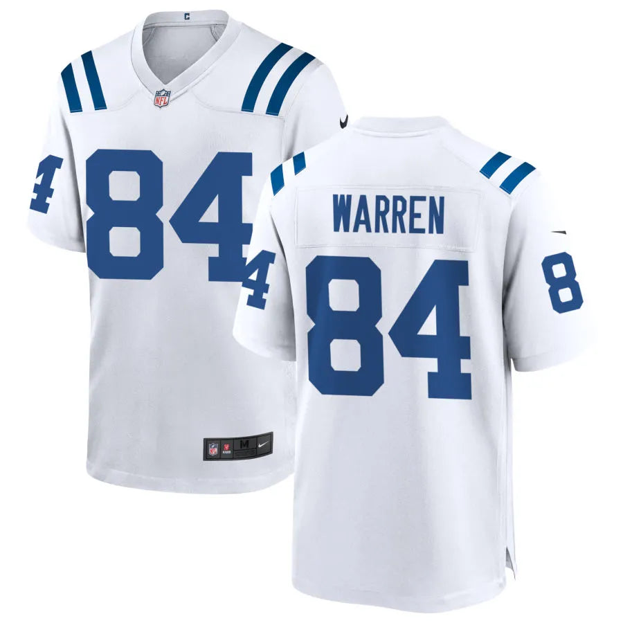 Mens Indianapolis Colts #84 Tyler Warren Nike White F.U.S.E.Vapor Limited Player Jersey