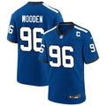 Mens Indianapolis Colts #96 Colby Wooden Royal Indiana Nights Retro Alternate Vapor F.U.S.E. Limited Jersey